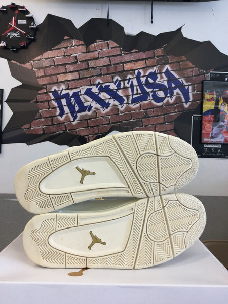 Wmns Air Jordan 4 “Metallic Gold”#82724