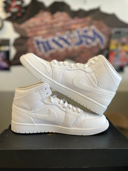 Air Jordan 1 Mid “Triple White”#111524