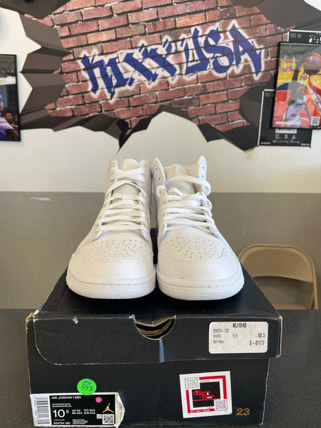 Air Jordan 1 Mid “Triple White”#111524