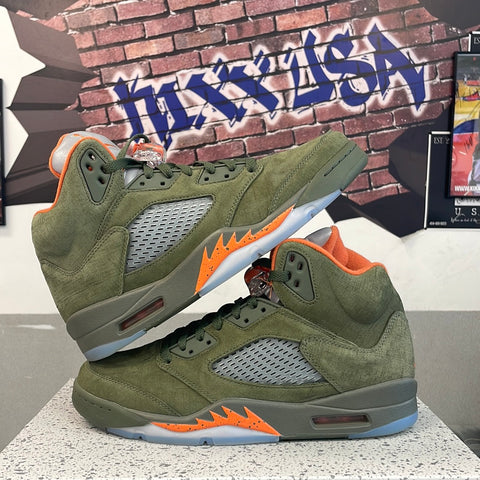 Air Jordan 5”Olive”#5924