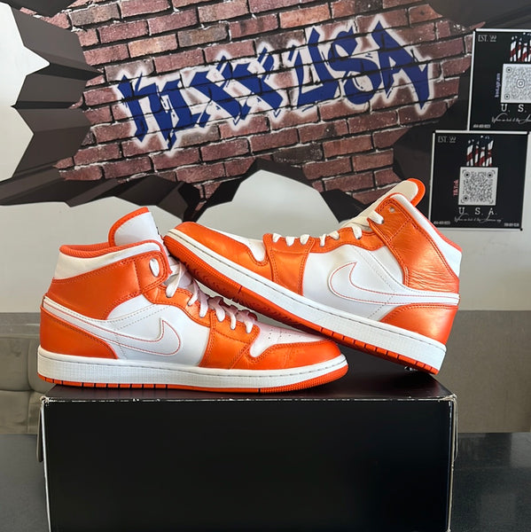 Air Jordan 1 Mids(Metallic Orange)#121823