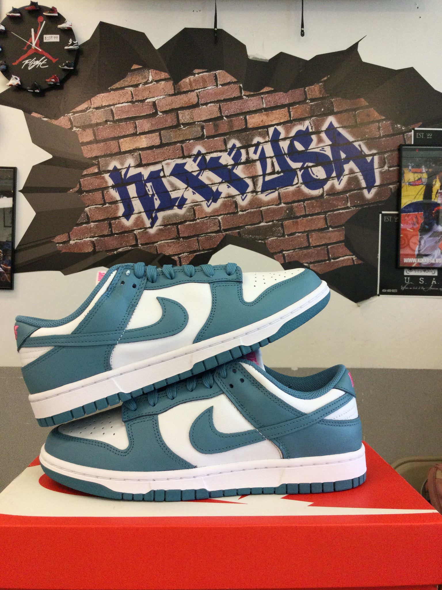 Wmns Nike Dunk Low “ Noise Aqua South Beach”#63024