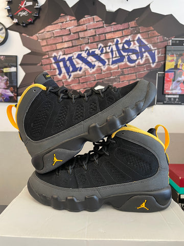 Air Jordan 9 “Dark Charcoal University Gold”#91724