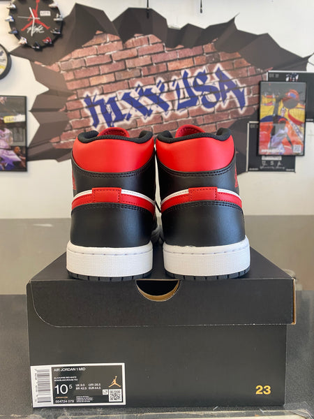 Air Jordan 1 Mid “Bred”#41924