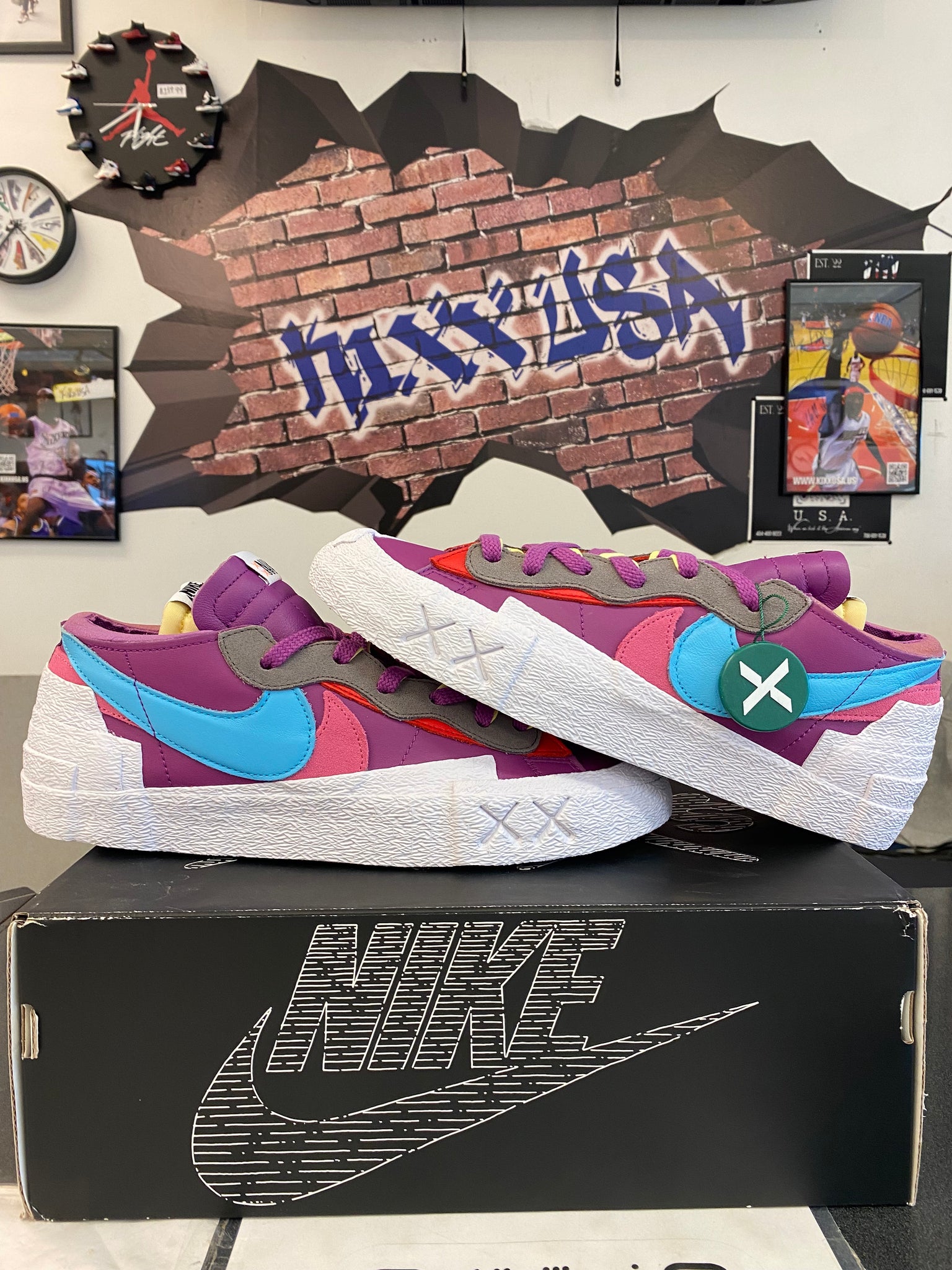 Nike Blazer x KAWS x Saca Low "Purple Dusk"#41324