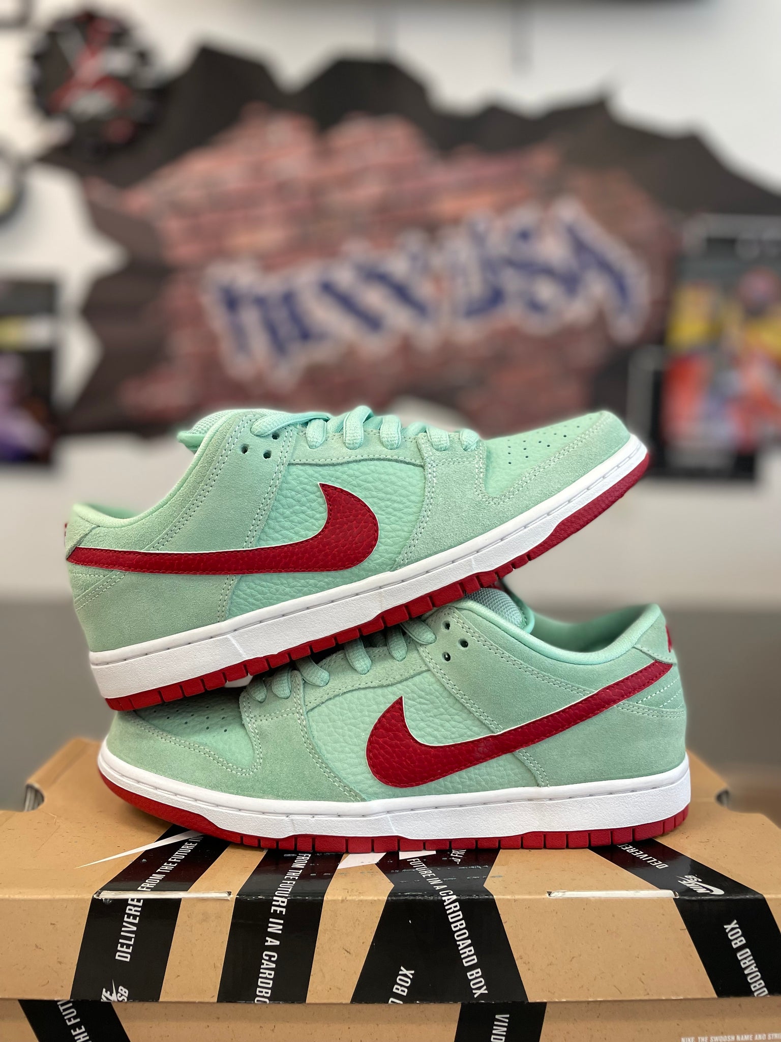 Nike Dunk Pro SB “Mint Red”#110824