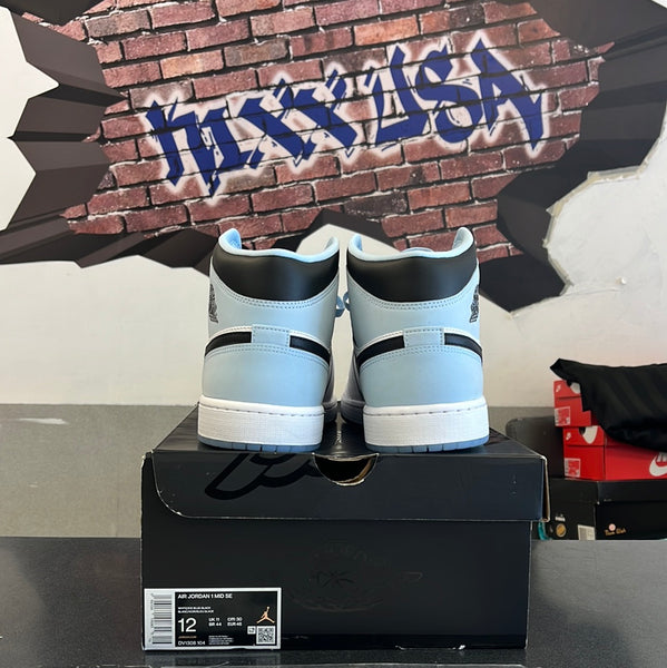 Air Jordan 1 Mid”White Ice Blue”#8723