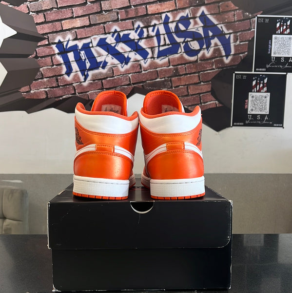 Air Jordan 1 Mids(Metallic Orange)#121823