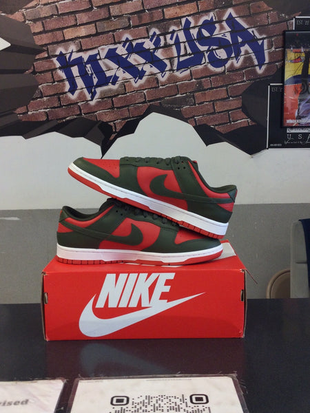 Nike Dunk Low “Khaki Mystic Red” #060324