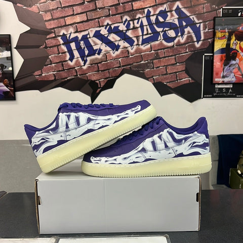 Nike AF1 Low(Purp Skeleton)#3824