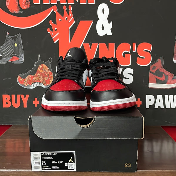 Air Jordan 1 Low “Bred Toe“   12/6/22