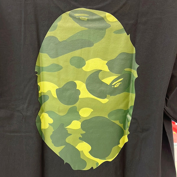 BAPE T-Shirt Black (Camo Ape Face)#31823