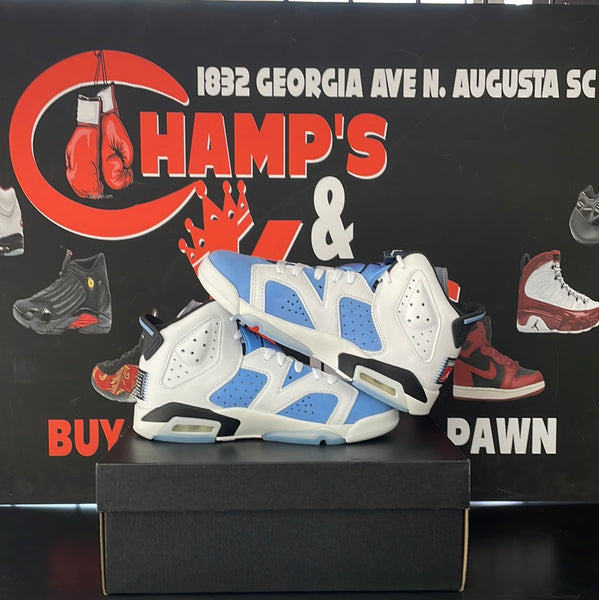 Air Jordan 6 UNC White