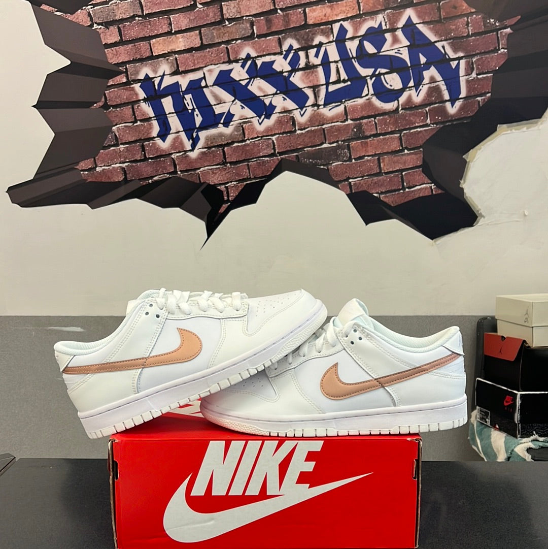 Nike Dunk Low”White Metallic Red Bronze” #32922