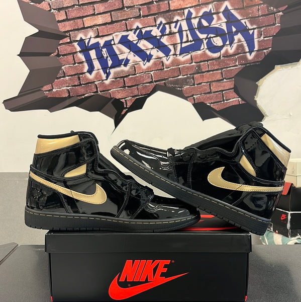 Air Jordan 1 High “Black Metallic Gold”#32923