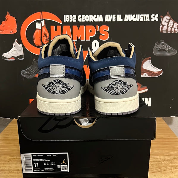 Air Jordan 1 Low See Craft “Inside Out-Obsidian” 12/18/22